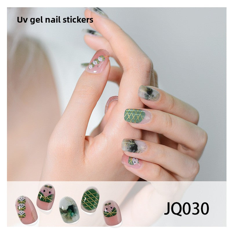 Nail Decals Embossed Nail Art Stickers Nail Stickers Bohemia Nail Designs Decals Nail Decoration for Women Girls Nail Art Supplies